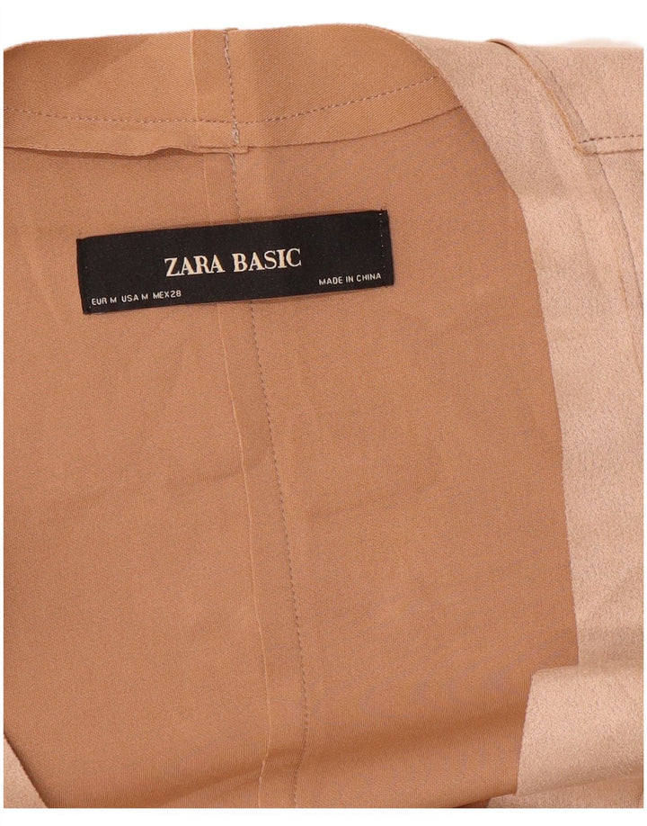 Zara Damen-Blazer aus Wildlederimitat, UK 12, Mittelbeige