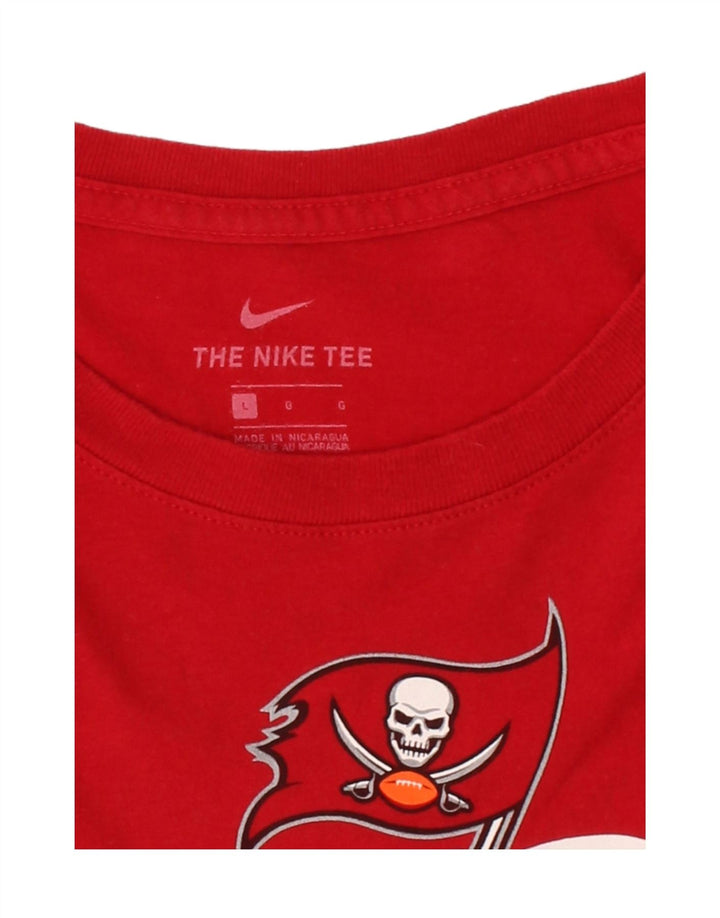 NIKE Mens Graphic T-Shirt Top Large Red Vintage Nike and Second-Hand Nike from Messina Hembry 