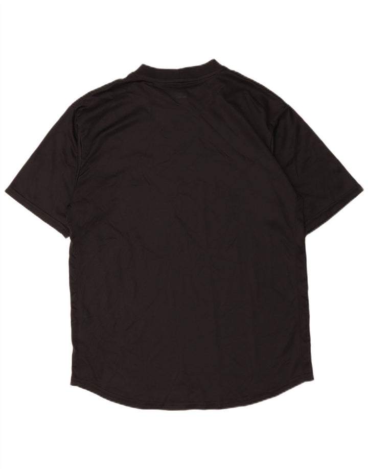 Nike Herren Dri Fit T-Shirt Top Medium Schwarz Polyester