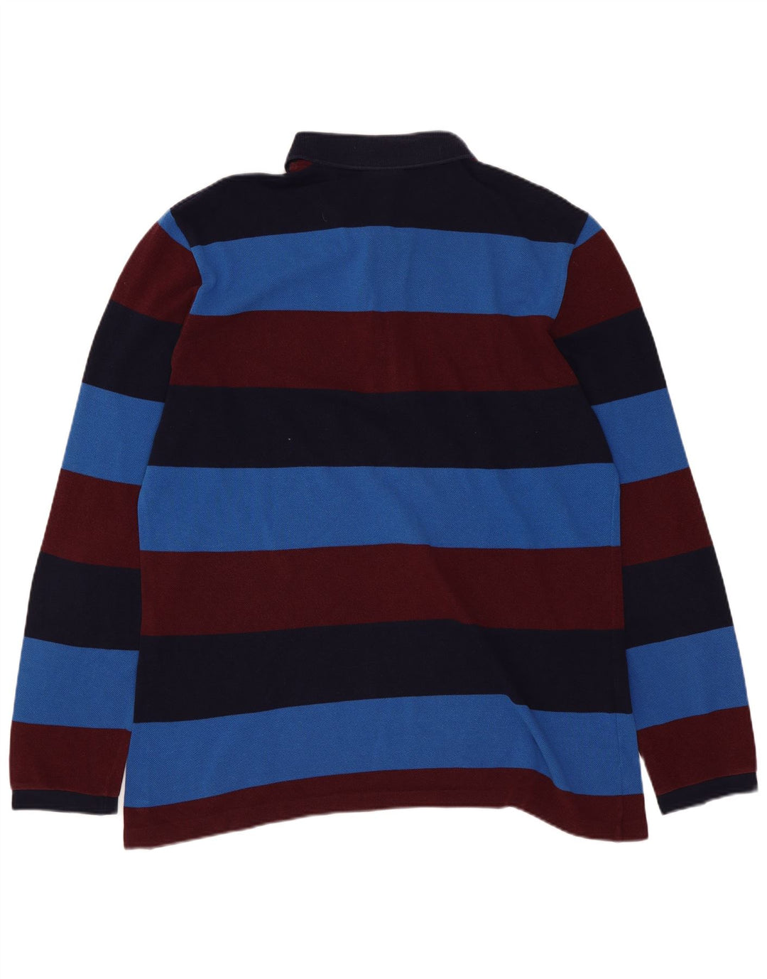 Lacoste Herren-Rugby-Poloshirt, Größe 4, mittelgroß, mehrfarbig gestreift