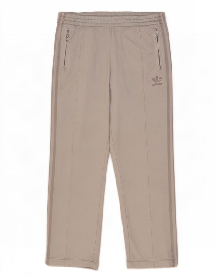 Adidas Damen Trainingshose EU 46 Large Grau Polyester