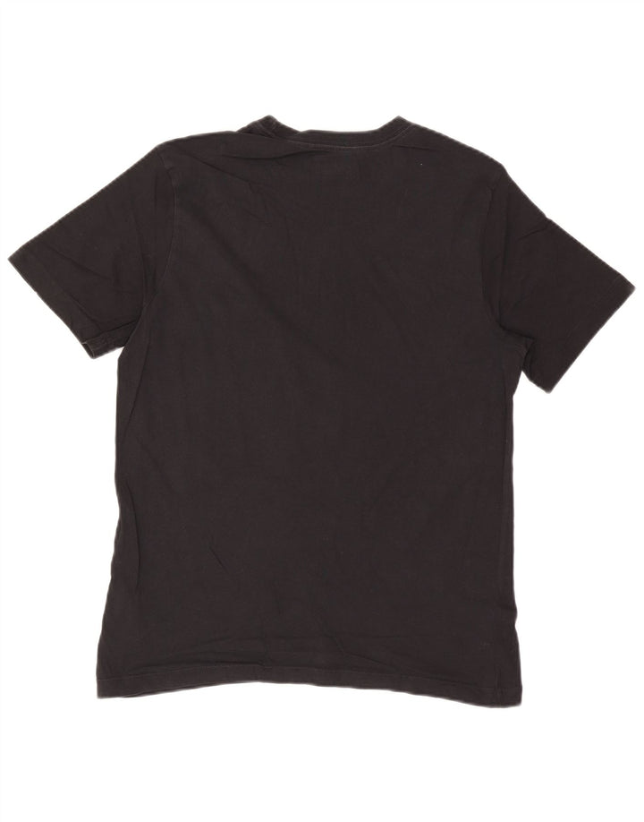 Nike Herren-T-Shirt mit Grafik, mittelgroß, schwarze Baumwolle