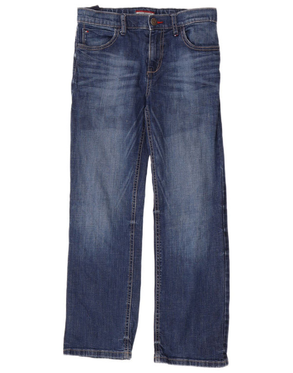TOMMY HILFIGER Jungen Straight Jeans 11-12 Jahre W28 L26 Blaue Baumwolle