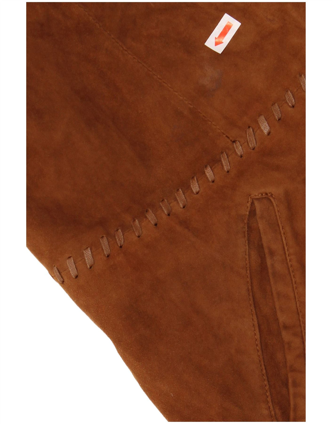 CONBIPEL Damen 2-Knopf-Wildleder-Blazerjacke IT 48 XL Braunes Leder