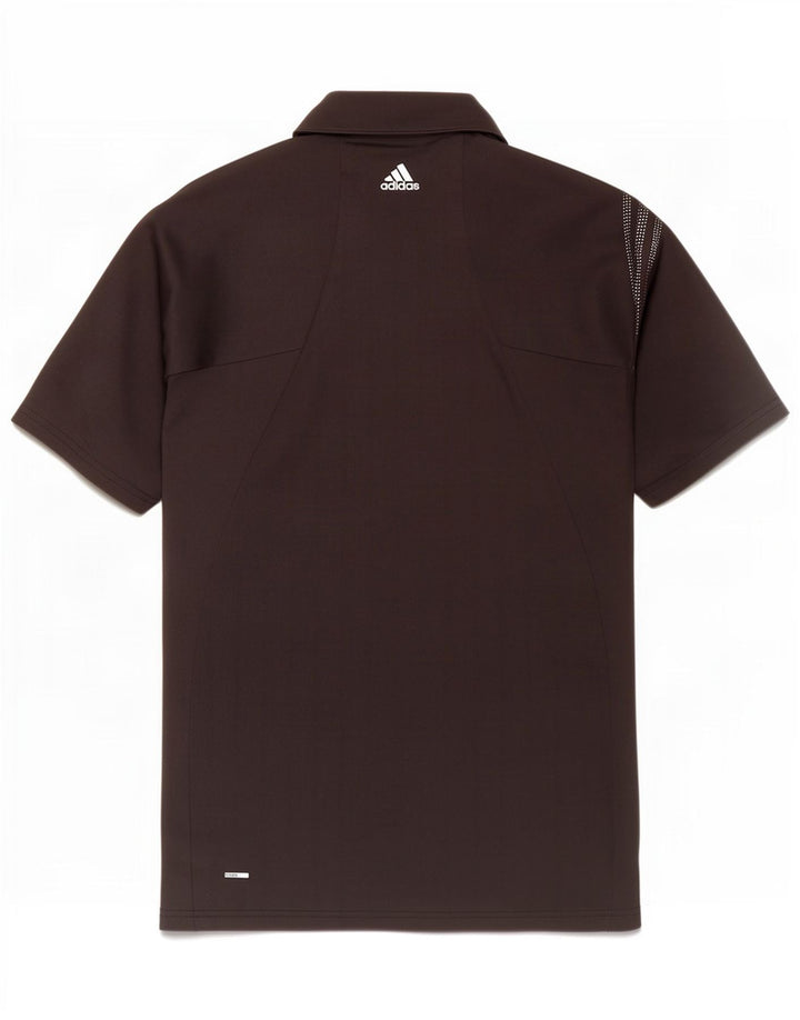 Adidas Herren Climacool Poloshirt, großes schwarzes Polyester