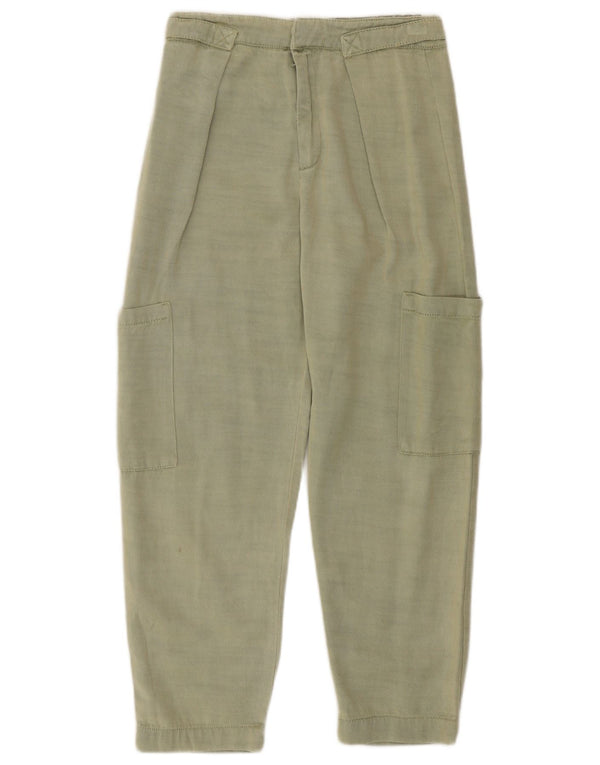 Zara Mädchen-Cargohose mit lockerer Passform, 9–10 Jahre, W25, L23, Grün