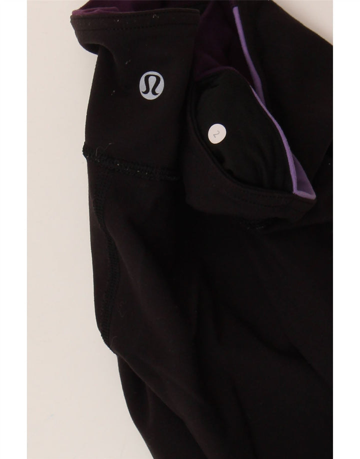 Lululemon Damen Leggings US 2 XS Schwarz Synthetik