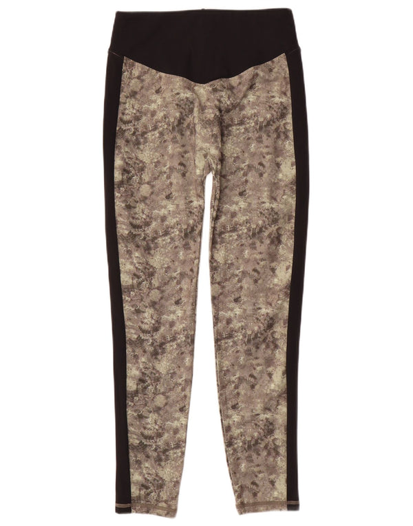 Ellesse Damen Leggings UK 10 Small Grün Camouflage Polyester