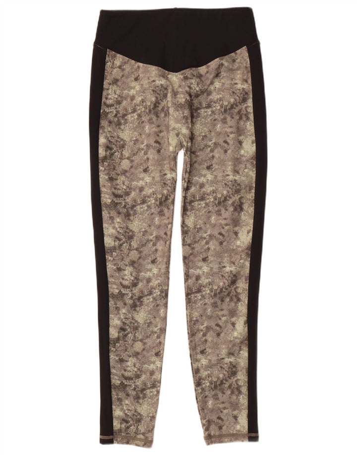 Ellesse Damen Leggings UK 10 Small Grün Camouflage Polyester