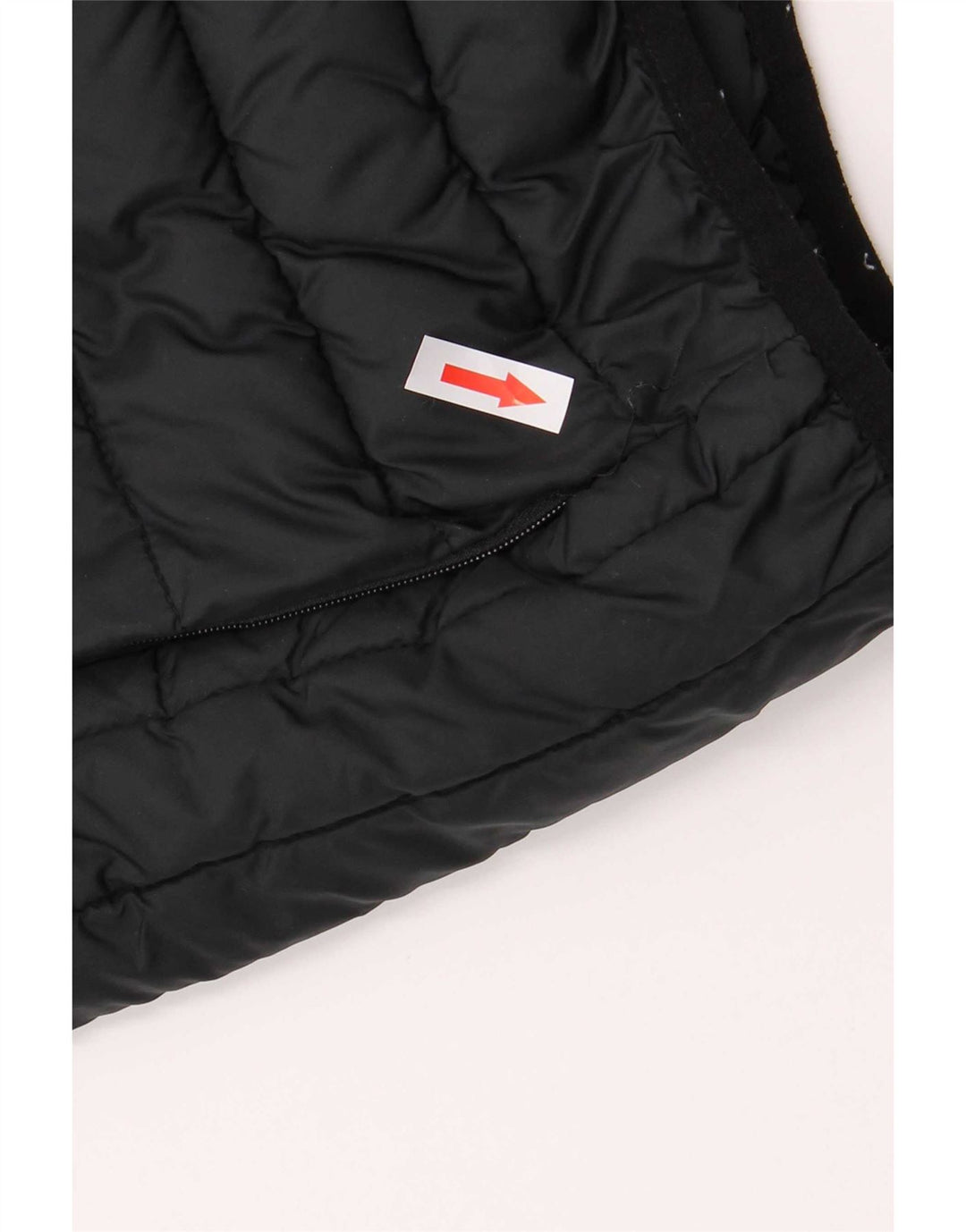 Ellesse Wattierte Damenjacke mit Kapuze, UK 24 4XL, schwarzes Polyester