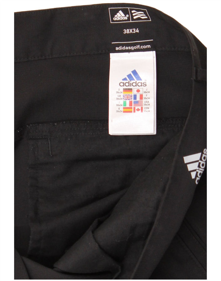 ADIDAS Herren Adizero Straight Chino Hose W38 L34 Schwarz Polyester