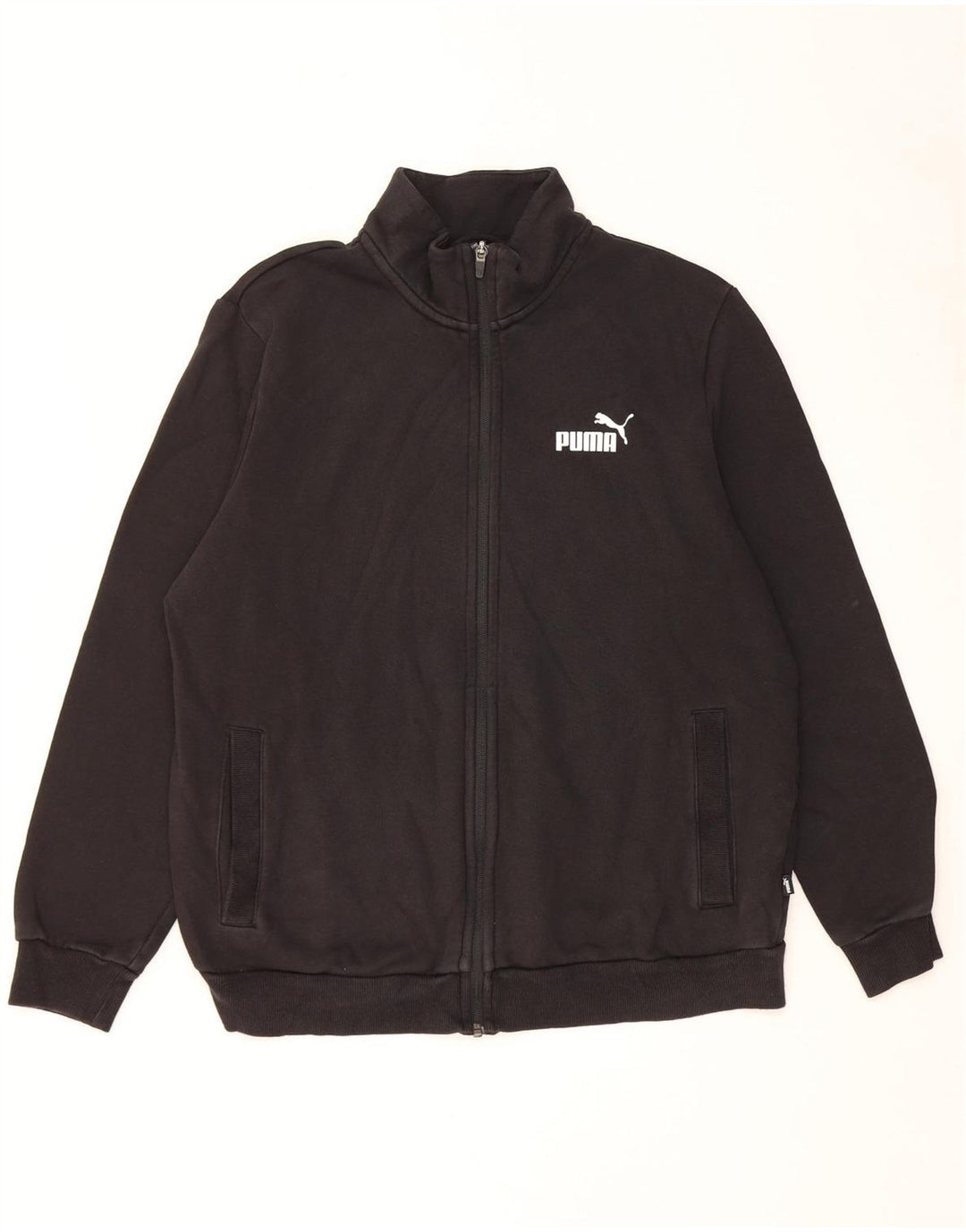 Puma Herren-Trainingsanzug-Top-Jacke, große schwarze Baumwolle
