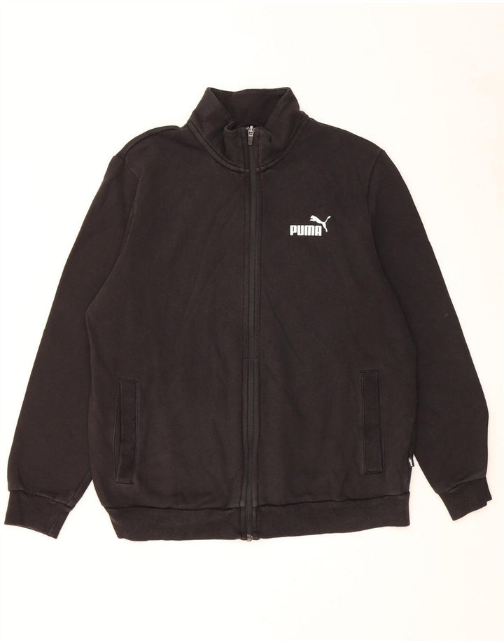 Puma Herren-Trainingsanzug-Top-Jacke, große schwarze Baumwolle