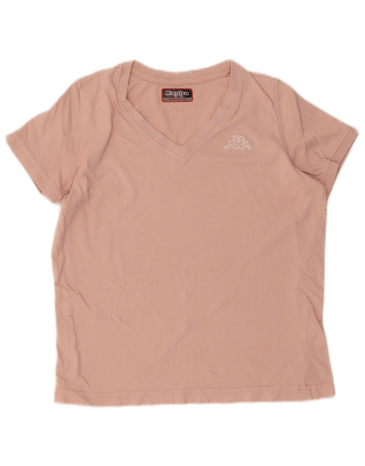 Kappa Damen Crop T-Shirt Top UK 10 Small Pink