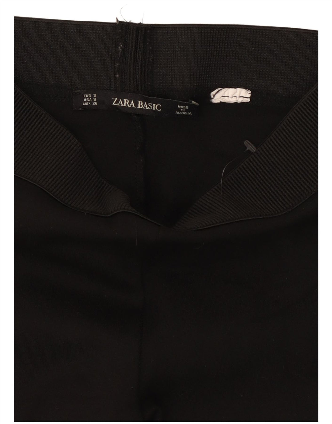 Zara Damen Leggings UK 10 Small Schwarz gestreift