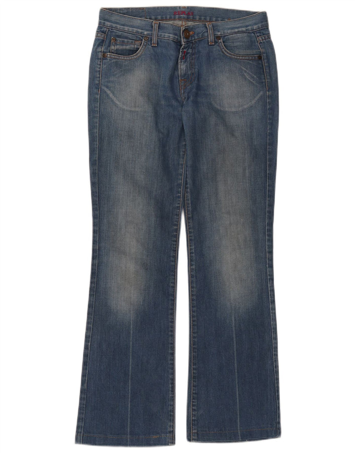 Replay Damen Bootcut Jeans W27 L30 Blaue Baumwolle