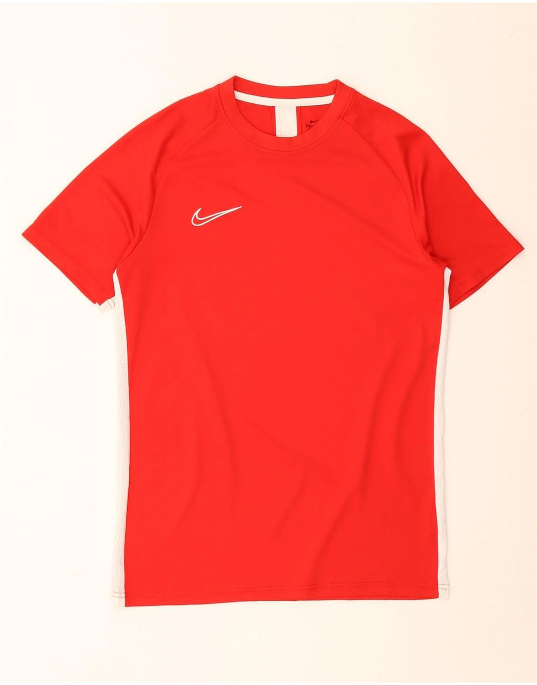 Nike Herren Dri Fit T-Shirt Top Mittelrot Farbblock