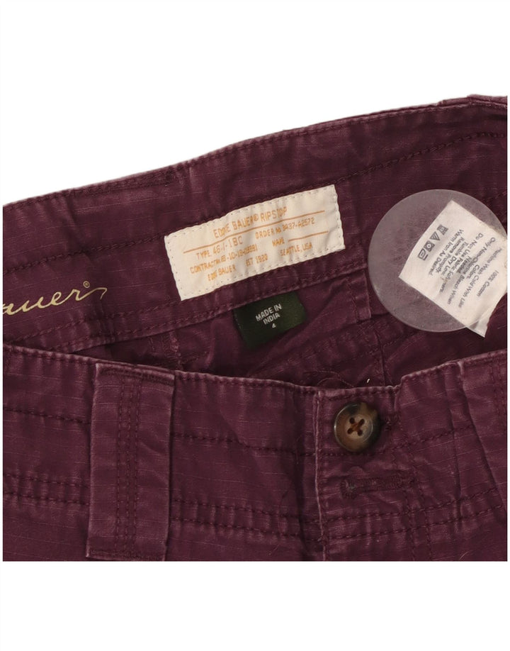 Eddie Bauer Damen Chinoshorts US 4 Small W32 Lila Baumwolle