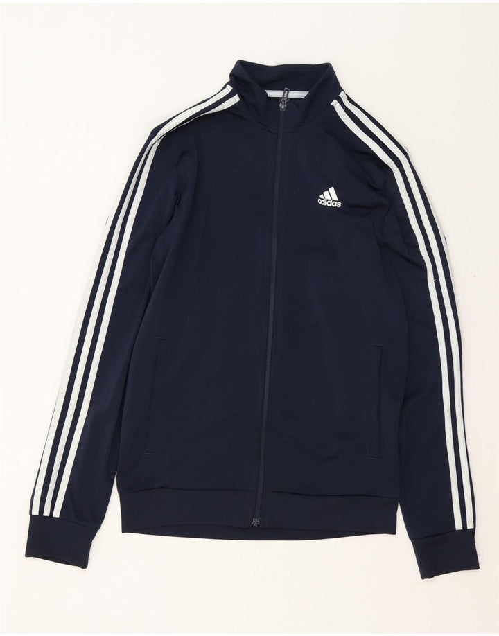 Adidas Herren-Trainingsanzug-Oberteil, Jacke, Größe S, Marineblau, Polyester