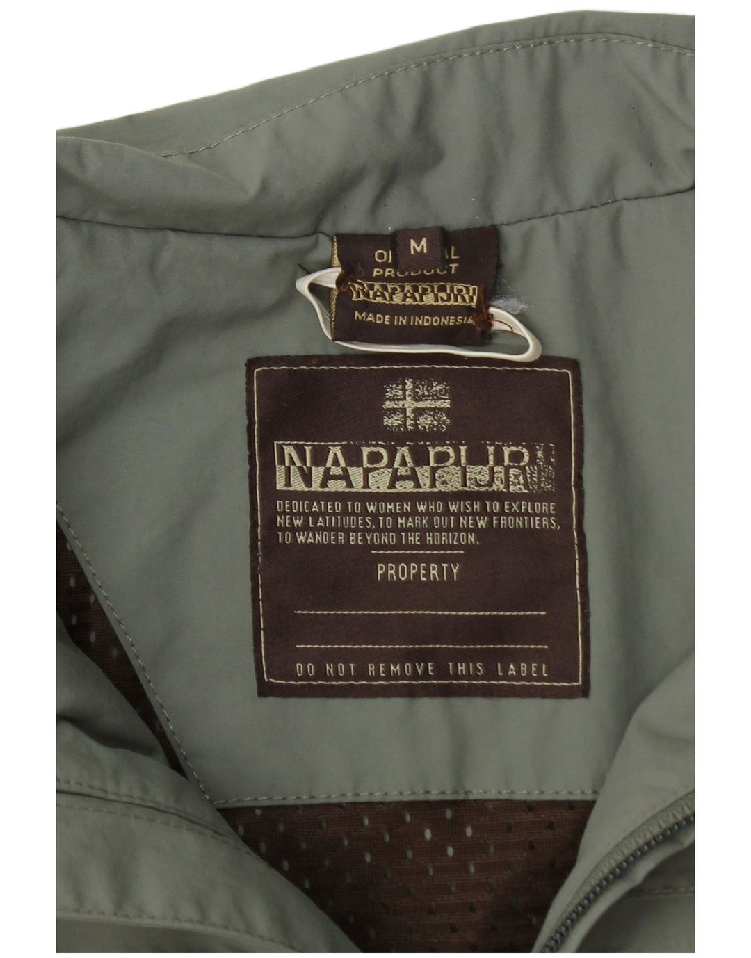 Napapijri Damen Regenjacke UK 12 Mittelgrün Polyamid
