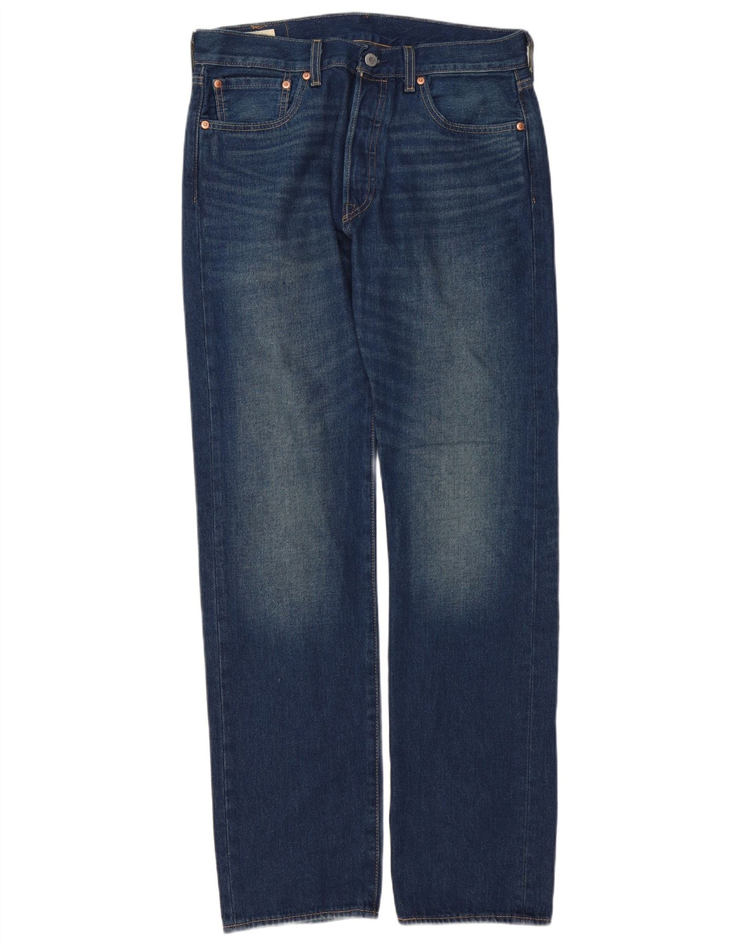 Levi's Herren 501 Straight Jeans W32 L34 Blaue Baumwolle