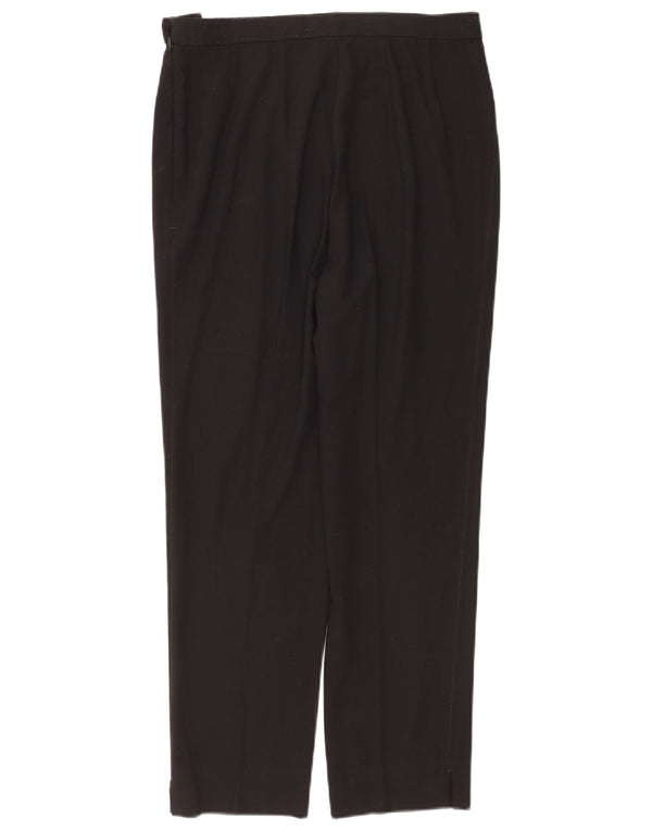 Marks & Spencer Damen Gerade Freizeithose UK 14 Large W32 L29 Schwarz