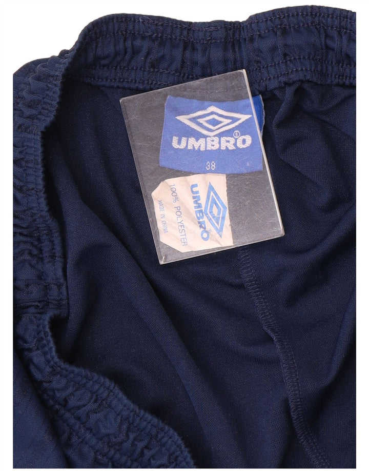 Umbro Herren-Sportshorts XL, marineblaues Nadelstreifen-Polyester