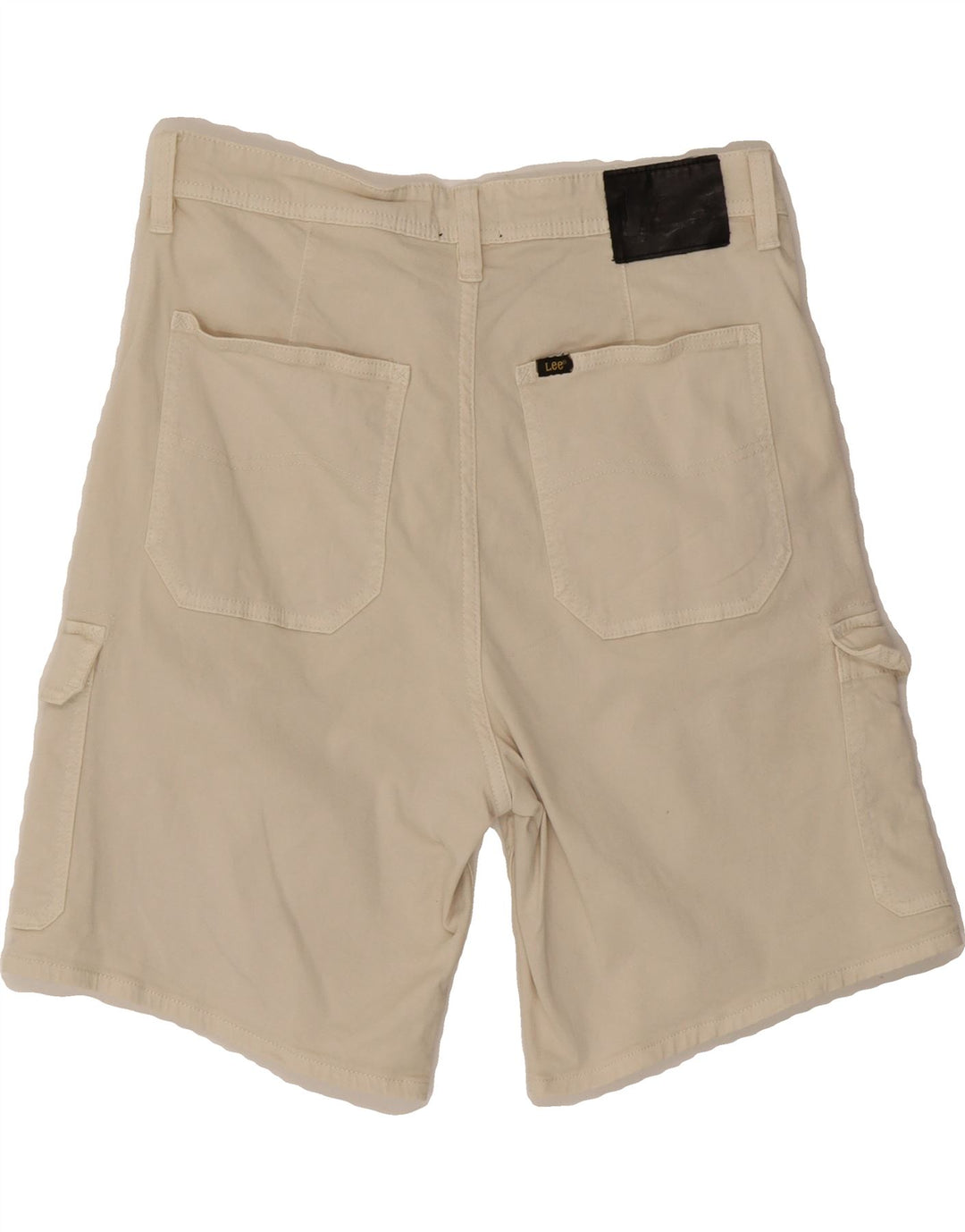 LEE Mens Cargo Shorts W32 Medium  Off White Cotton Vintage Lee and Second-Hand Lee from Messina Hembry 
