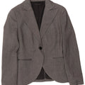 Sisley Damen-Blazer mit 1 Knopf, Gr. 8, Grau