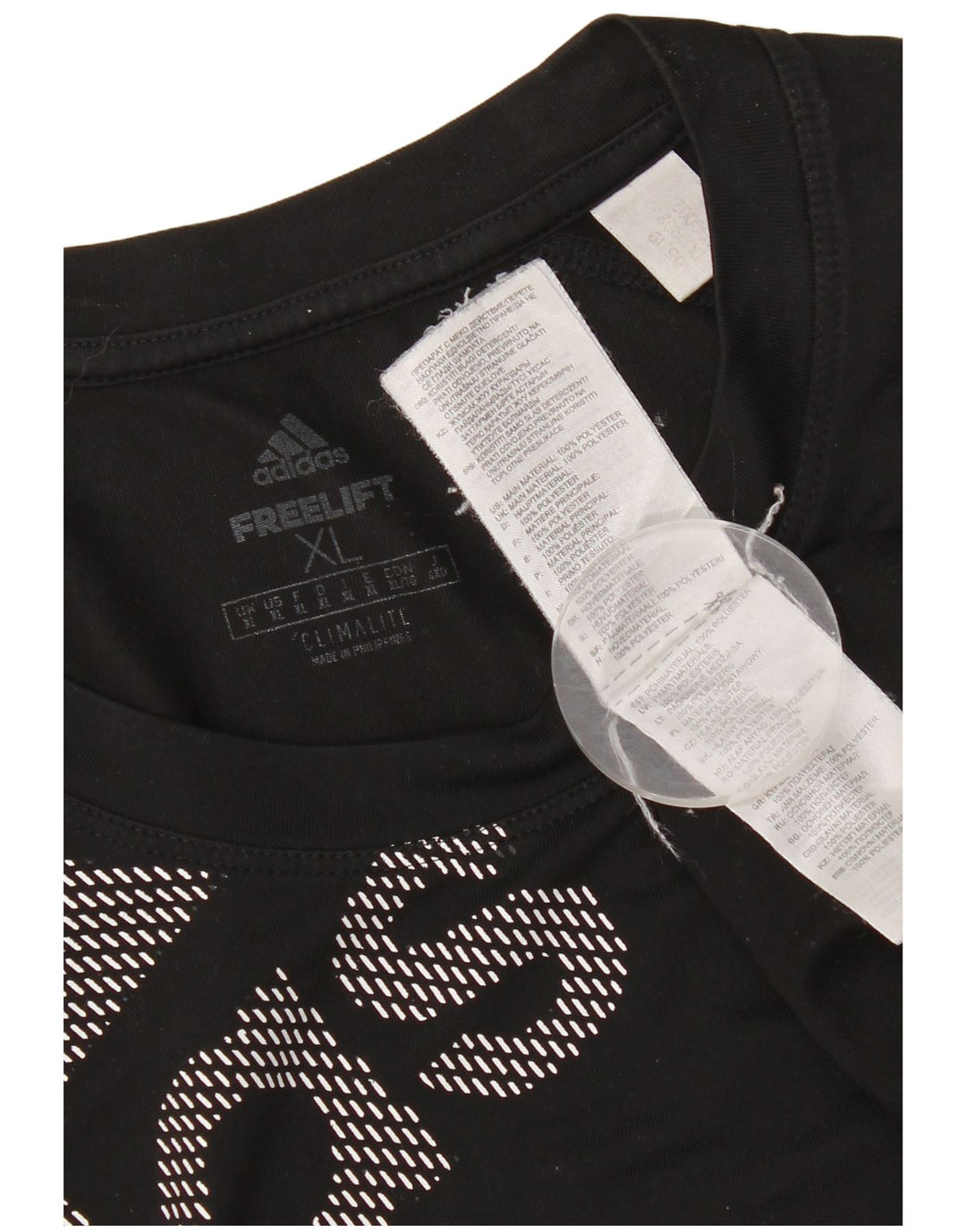 Adidas Herren Climalite Graphic T-Shirt Top XL Schwarz Polyester