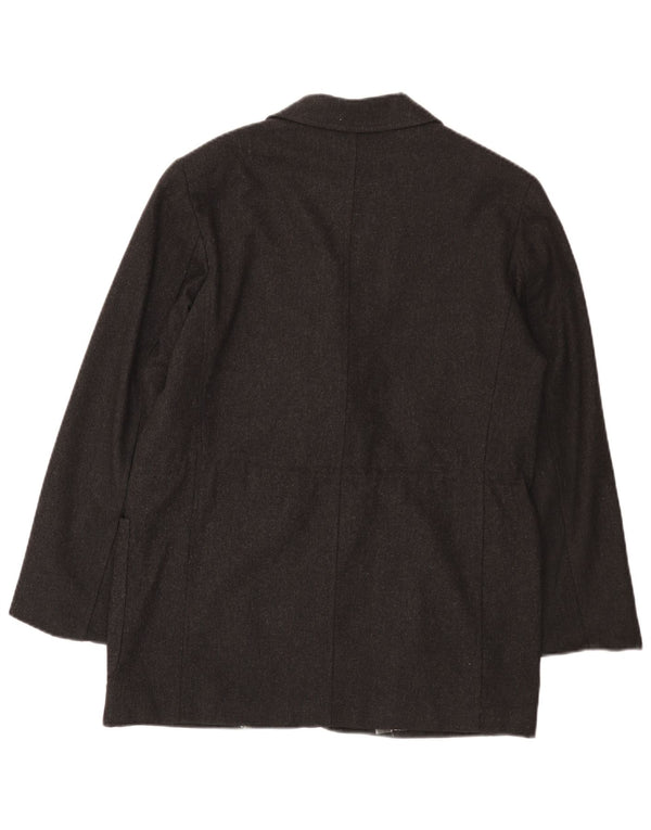 Penny Black Damen-Blazer mit 3 Knöpfen, IT 42, mittelgraue Wolle