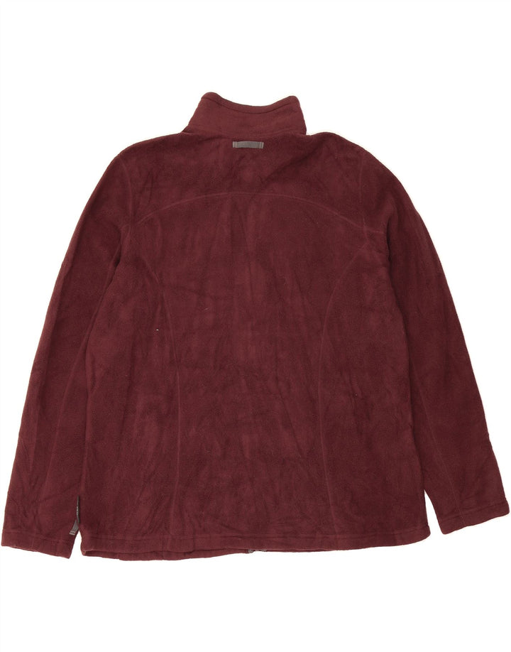 EDDIE BAUER Womens Fleece Jacket UK 20 2XL Burgundy Polyester Vintage Eddie Bauer and Second-Hand Eddie Bauer from Messina Hembry 