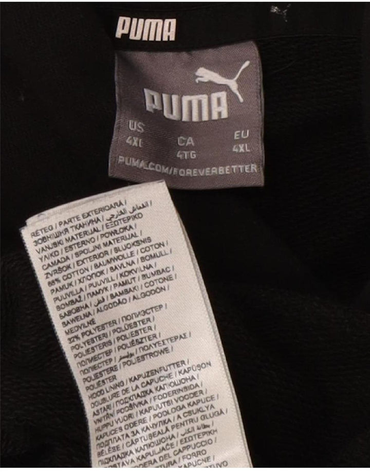 Puma Herren Kapuzenpullover 4XL Schwarz Baumwolle