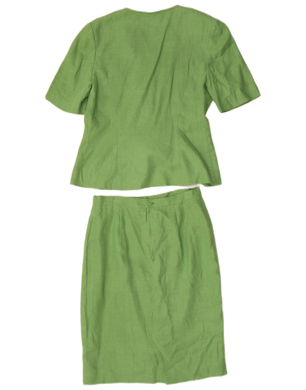 Luisa Spagnoli Damen 3-Knopf-2-teiliges Rockset IT 44 Medium W30 Grün