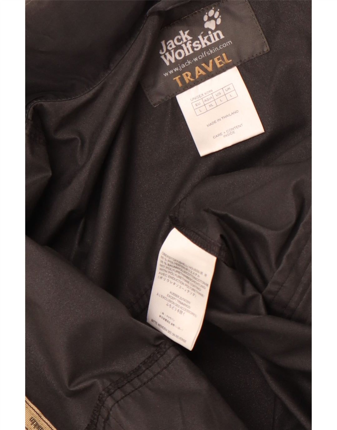 Jack Wolfskin Herren Regenjacke UK 40 Large Schwarz Polyester