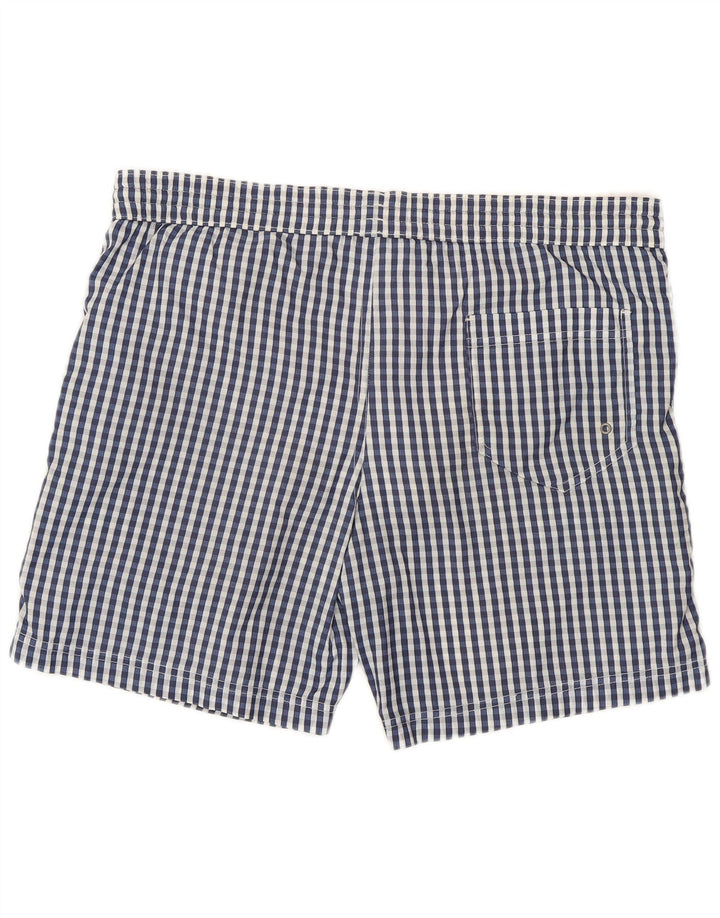Dolce & Gabbana Herren-Badeshorts, groß, blau kariert