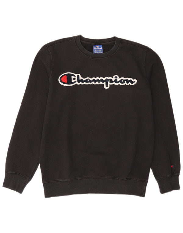 CHAMPION Grafik-Sweatshirt für Jungen, 13–14 Jahre, XL, Schwarz