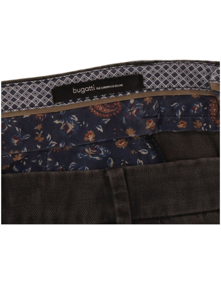 Bugatti Herren Tapered Chinohose W38 L27 Grau