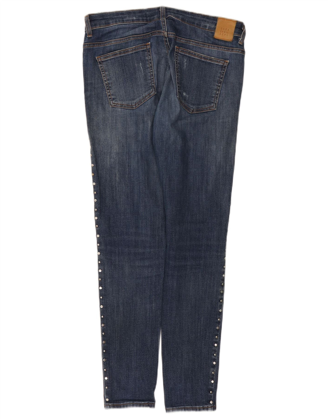 Zara Damen Distressed Skinny Jeans EU 40 Medium W30 L29 Blau