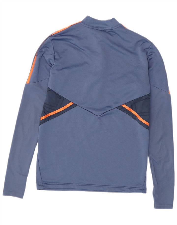 Adidas Herren Manchester United Pullover-Trainingsanzug-Oberteil, klein, blau, Farbblock
