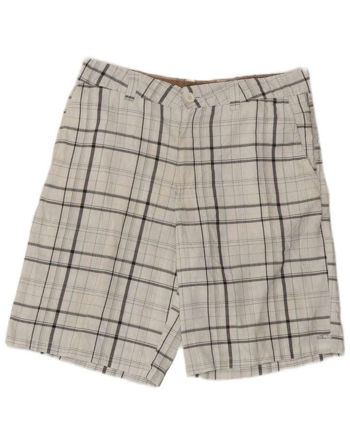 O'Neill Herren-Chinoshorts W33 Mittelweiß kariertes Polyester