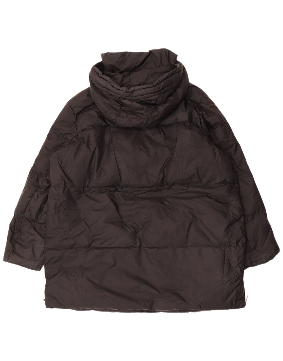 Zara Damen-Kapuzenmantel, übergroß, gepolstert, UK 14, Mittelschwarz, Polyamid