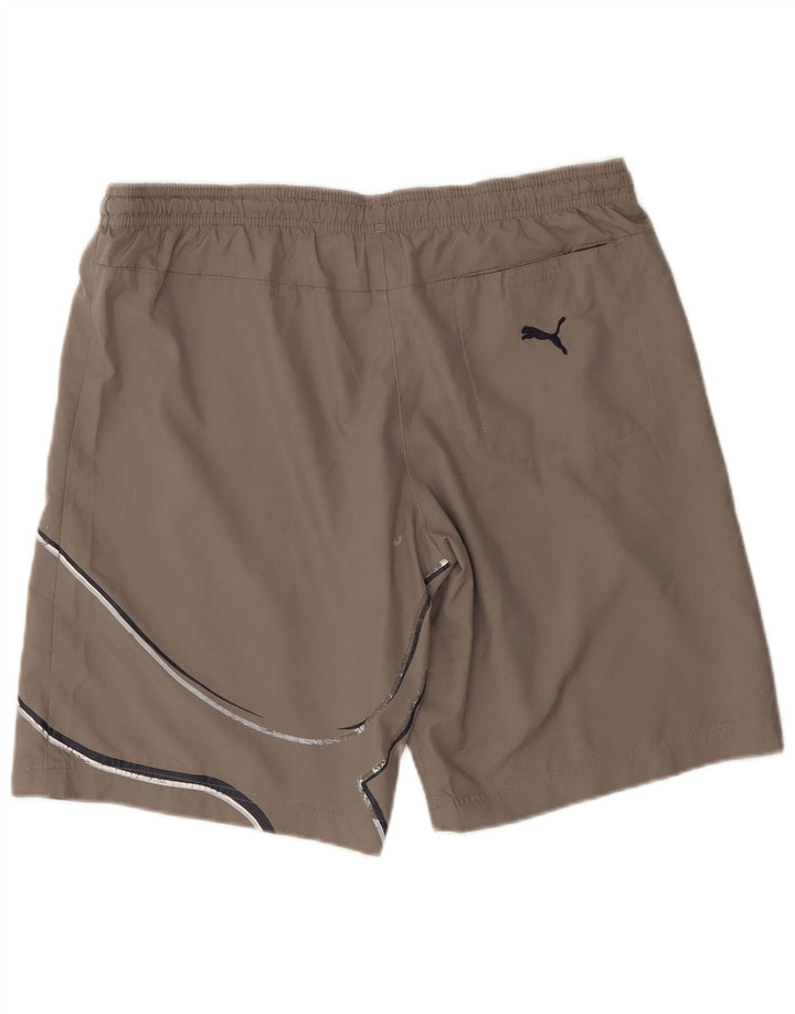 Puma Herren Graphic Sport Shorts Mittelbraun