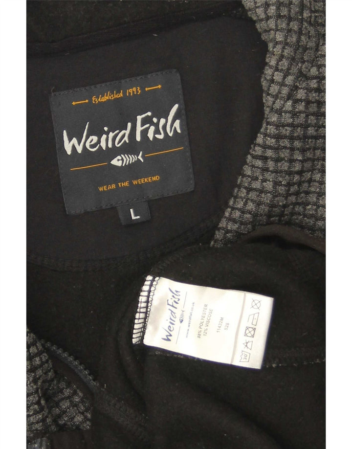 Weird Fish Herren Fleecejacke UK 40 Large Grau Polyester