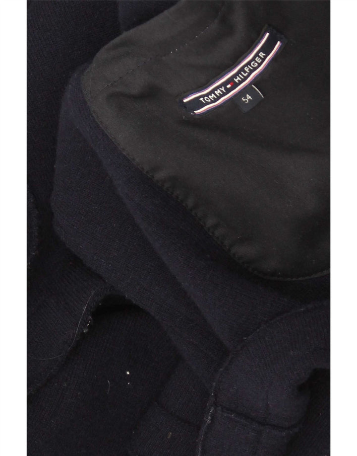Tommy Hilfiger Herren 3-Knopf-Blazerjacke IT 54 2XL Marineblaue Wolle