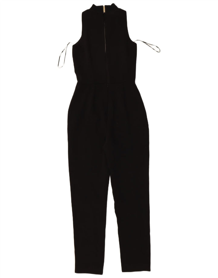 REISS Womens Sleeveless Jumpsuit UK 6 XS  Black Polyester