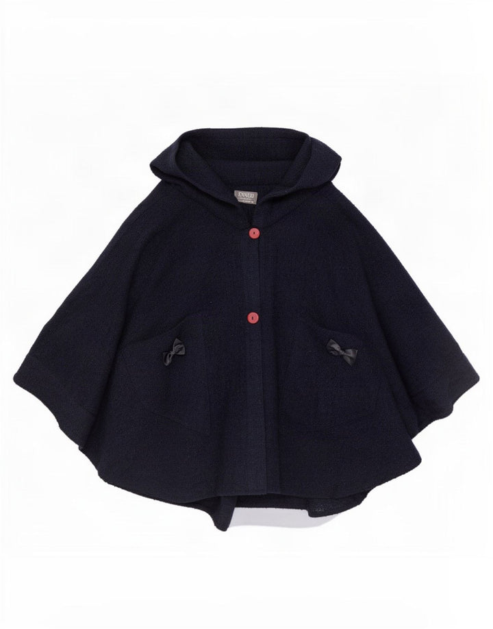 Ennedi Damen Poncho-Mantel, Einheitsgröße, Marineblau