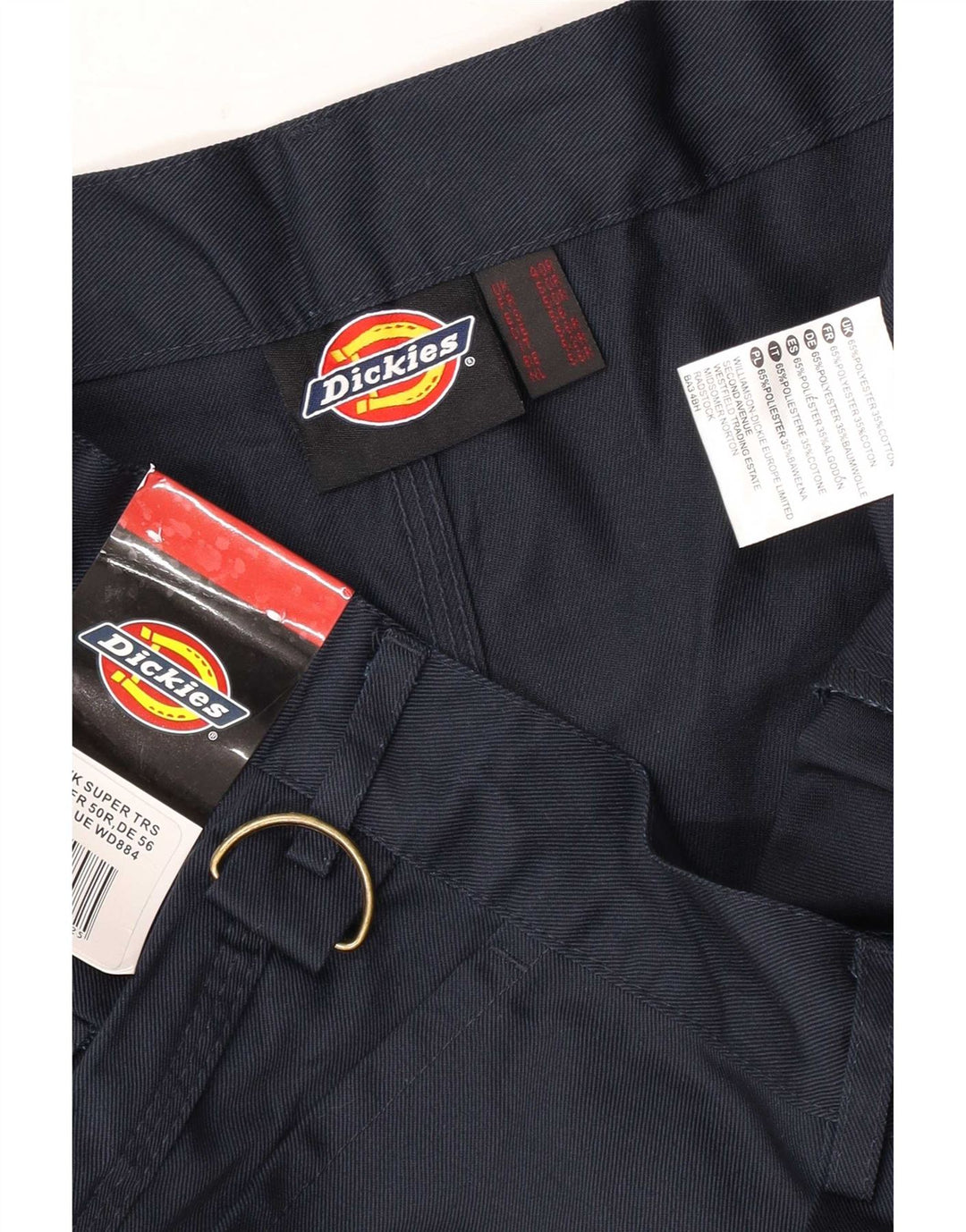 Dickies Gerade Herren-Cargohose W40 L31 Marineblaues Polyester
