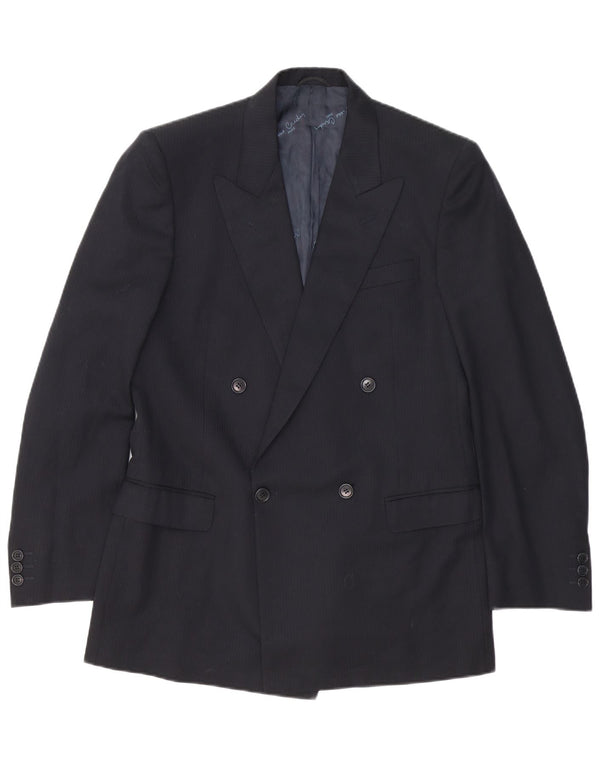 Pierre Cardin Herren 2-teiliger Anzug IT 48 Medium W32 L32 Schwarzer Nadelstreifen