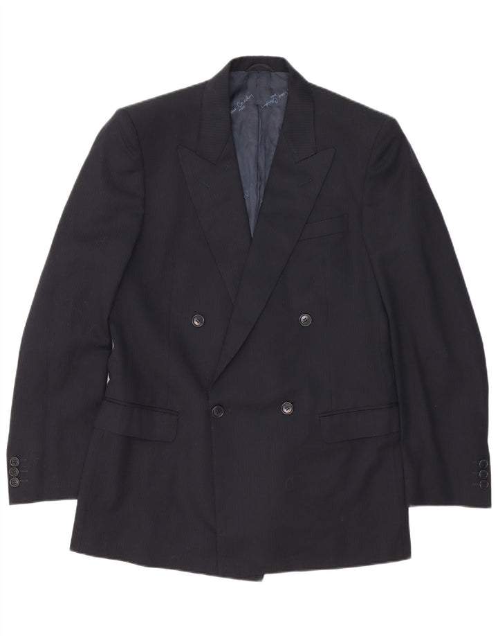 Pierre Cardin Herren 2-teiliger Anzug IT 48 Medium W32 L32 Schwarzer Nadelstreifen